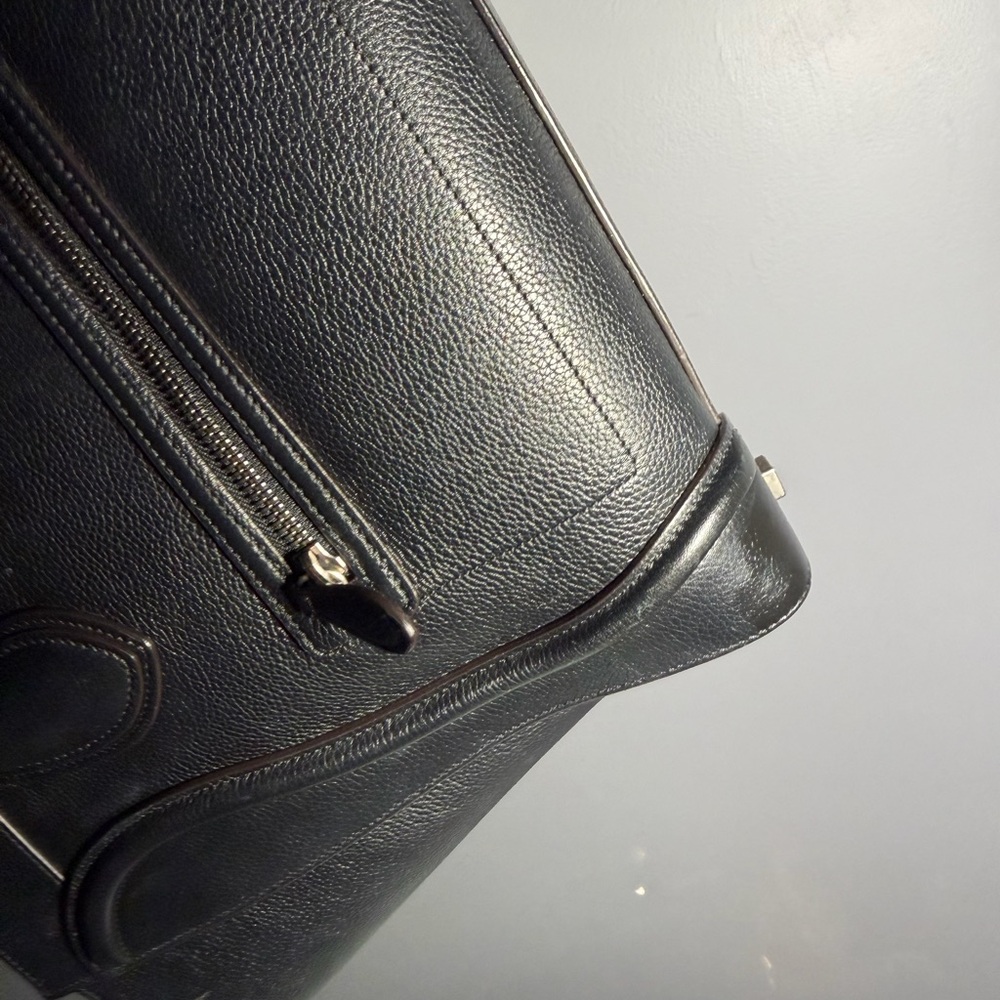 Celine Mini Luggage Drummed Leather Black Tote - Picture 9 of 16